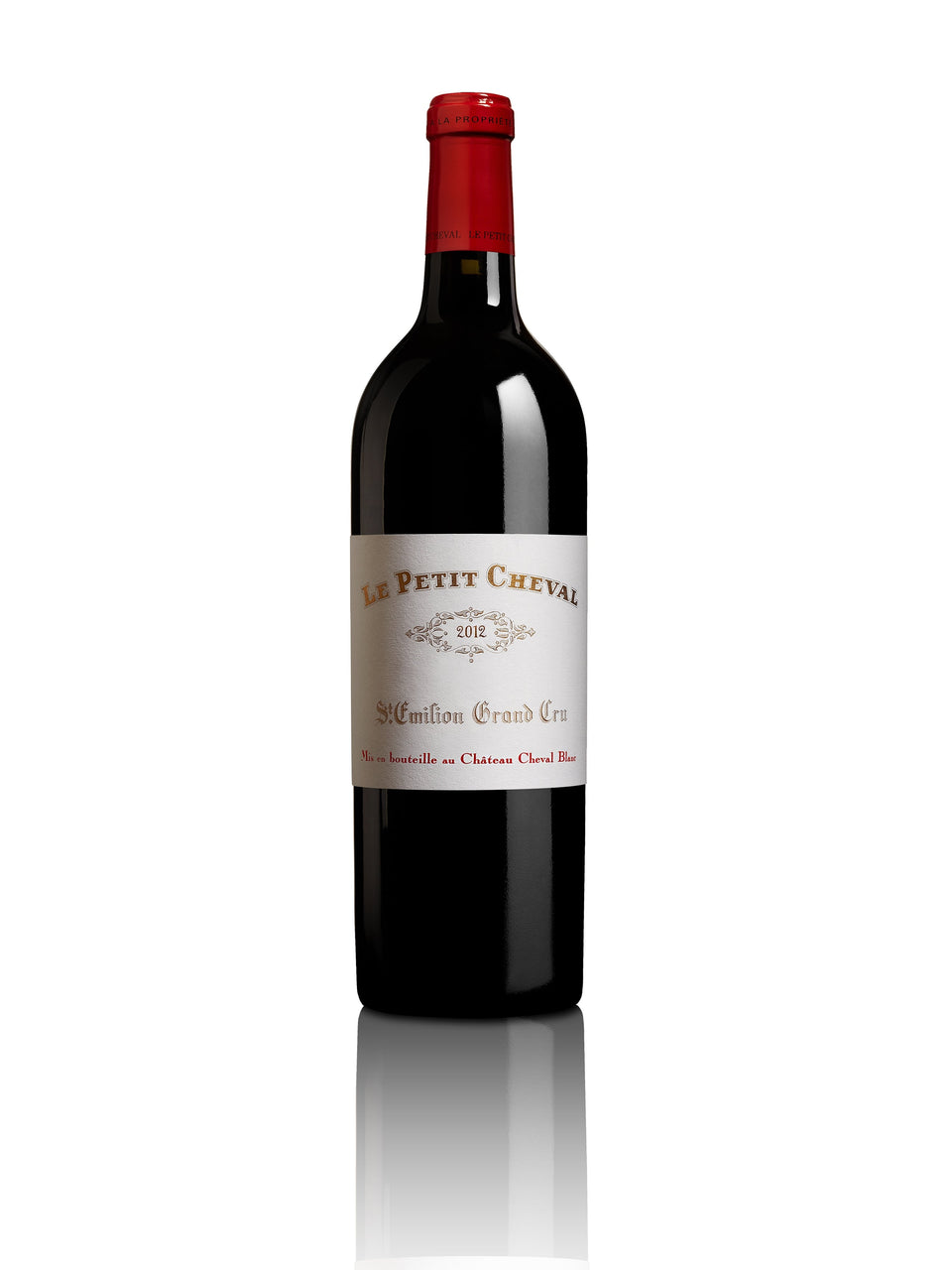 A bottle of 2014 Le Petit Cheval 750ml Red Wine