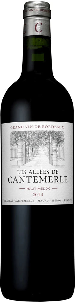 A bottle of Les Allees De Cantemerle 2020 750ml Red Wine