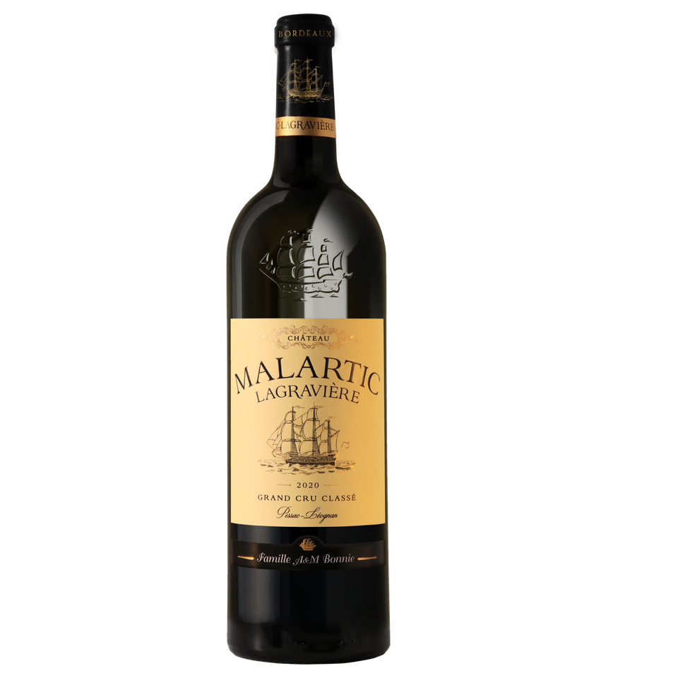 A bottle of 2017 Chateau Malartic Lagraviere 750ml Red Wine