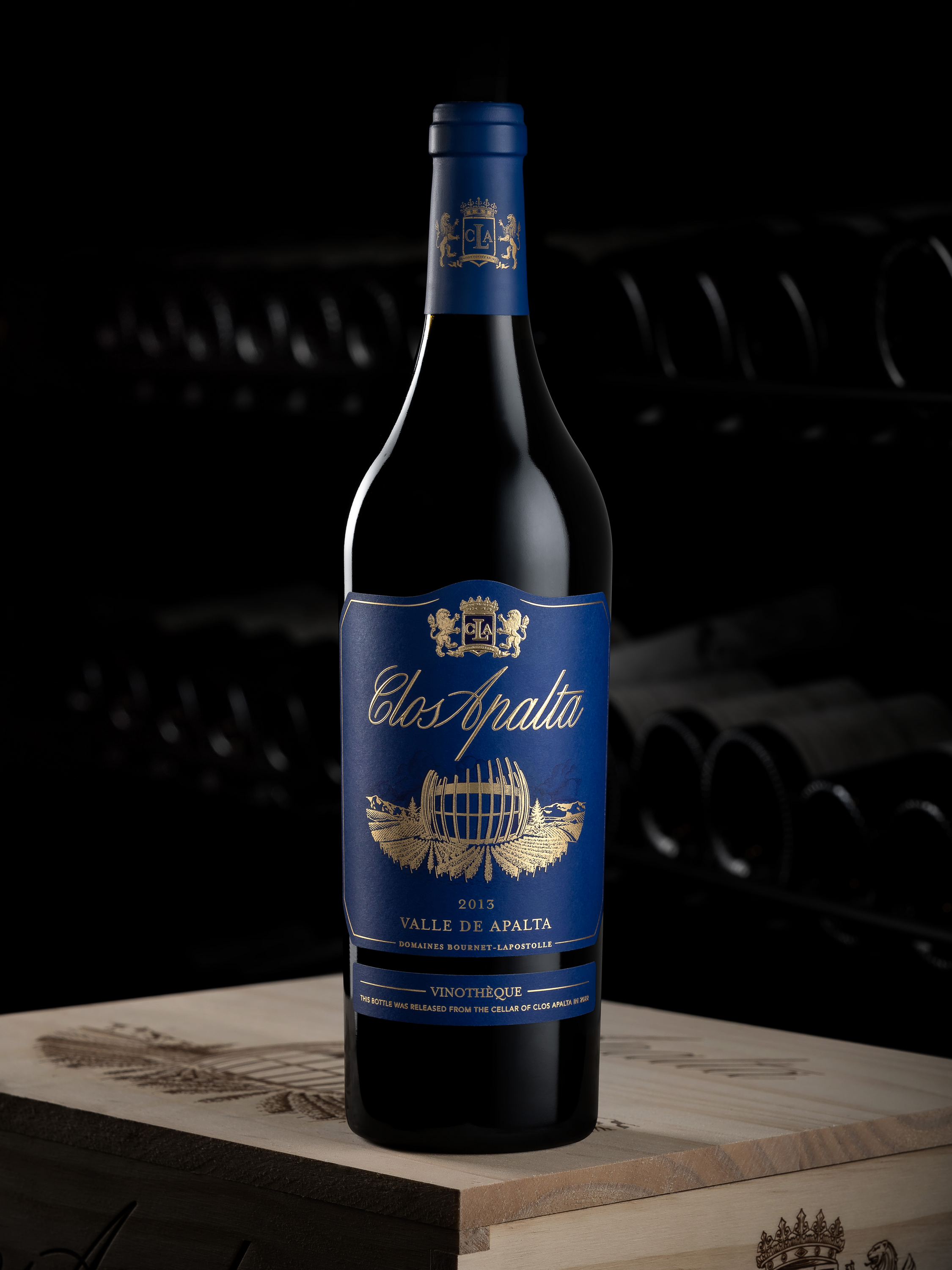 A bottle of 2012 Clos Apalta Vinothèque 750ml Red Wine