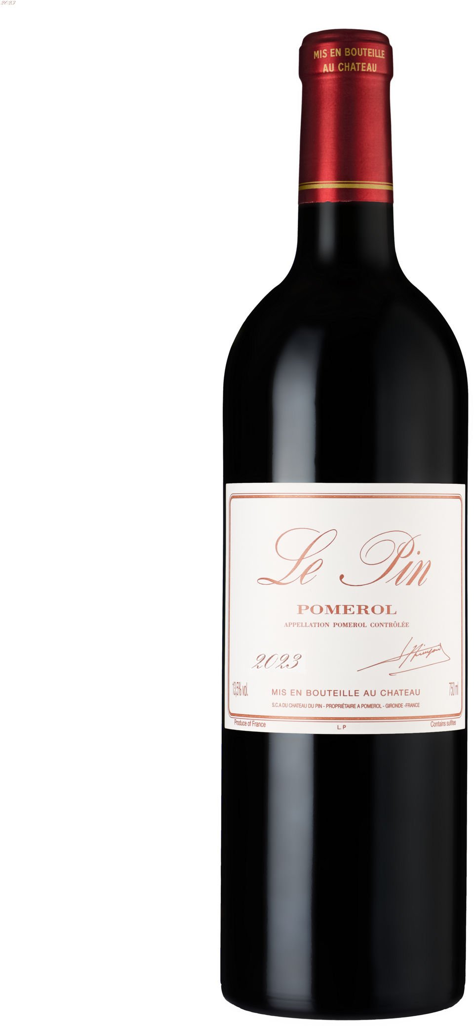 A bottle of 2005 Le Pin 750ml Red Wine