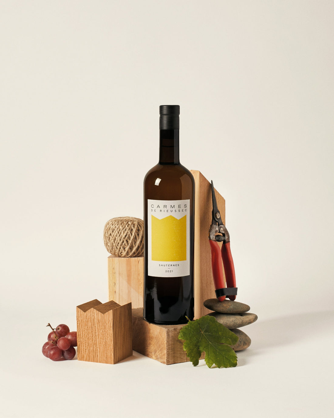 A bottle of 2013 Carmes de Rieussec 375ml White Wine