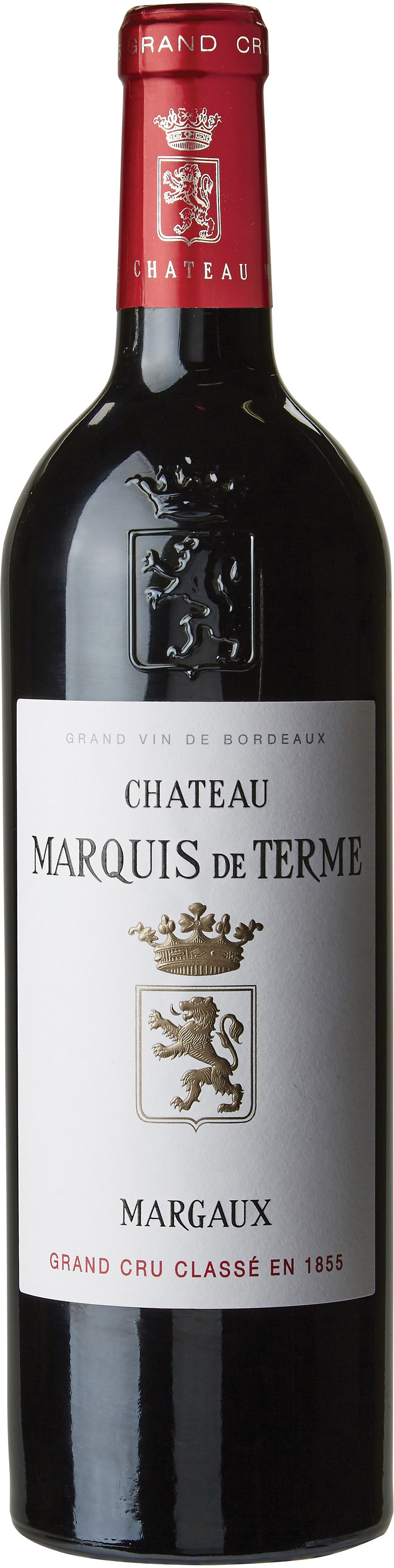 A bottle of 2016 Chateau Marquis De Terme 750ml Red Wine
