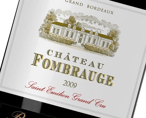 A bottle of 2021 Chateau Fombrauge 1500ml Red Wine