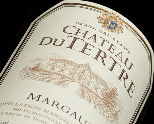 A bottle of 2021 Chateau Du Tertre 750ml Red Wine