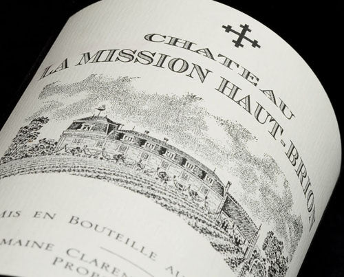 A bottle of 2021 Chateau La Mission Haut Brion 750ml Red Wine