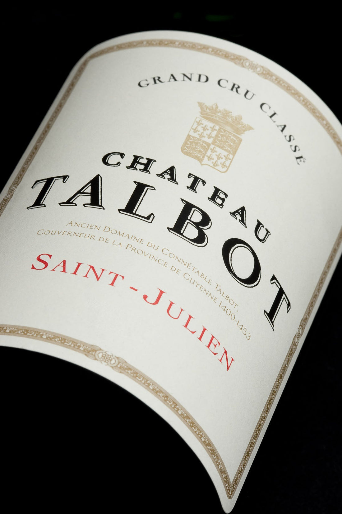 A bottle of 2009 Chateau Talbot 750ml Red Wine