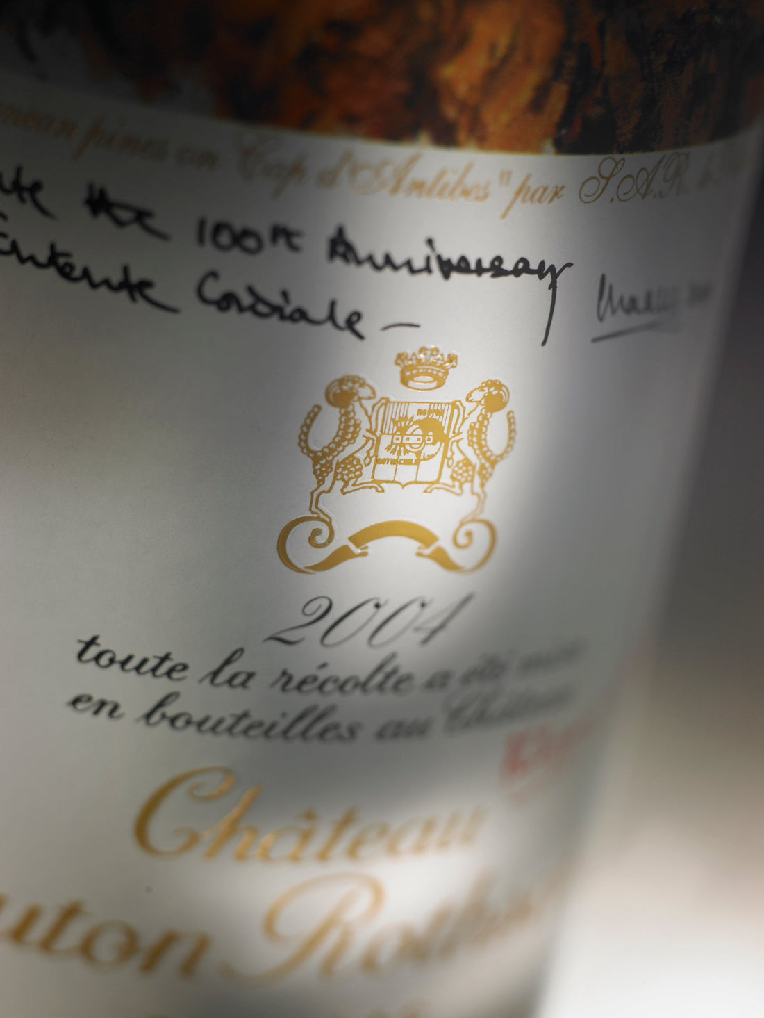 A bottle of 2018 Chateau Mouton Rothschild 750ml Red Wine