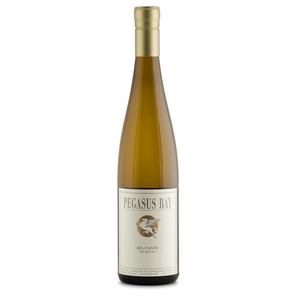 A bottle of 2023 Pegasus Bay Bel Canto Dry Riesling 750ml White Wine