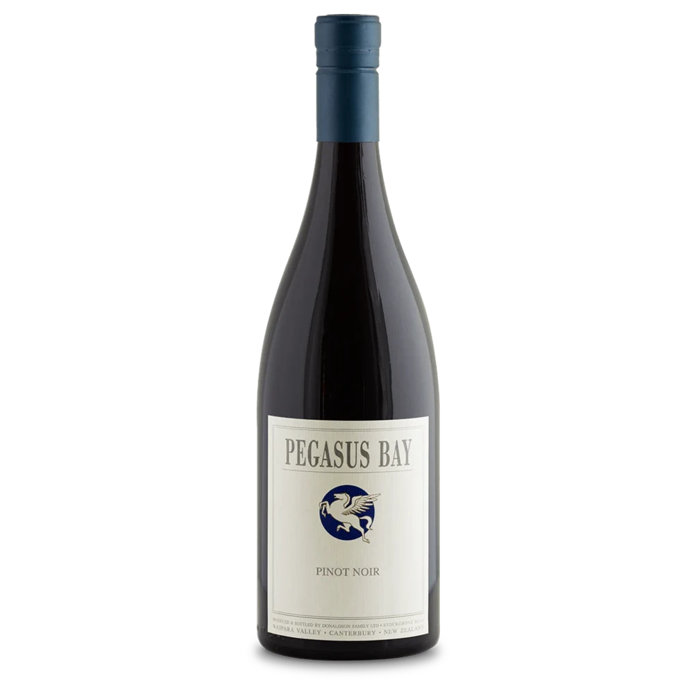 A bottle of 2021 Pegasus Bay Pinot Noir 750ml Red Wine