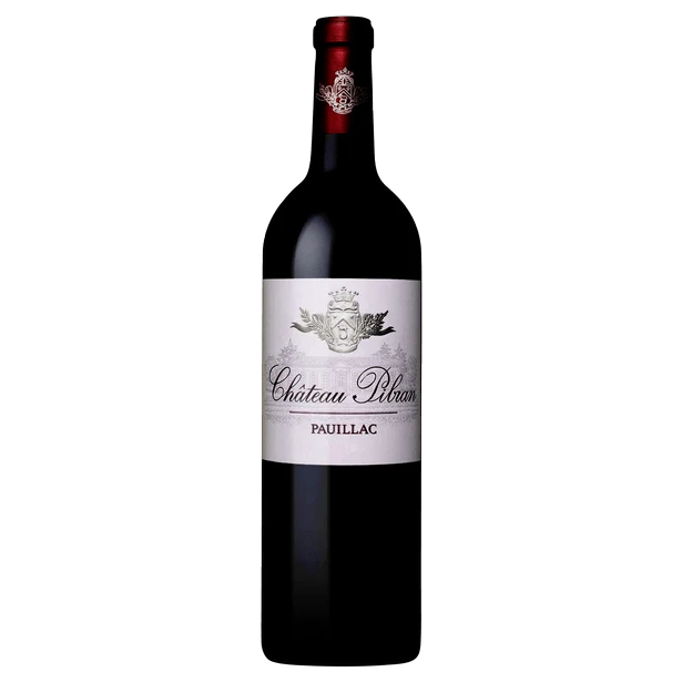 A bottle of 2022 Chateau Pibran 750ml Red Wine