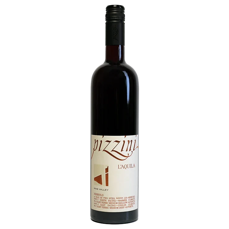 A bottle of 2019 Pizzini Strength of Site L'Aquila Nebbiolo 750ml Red Wine