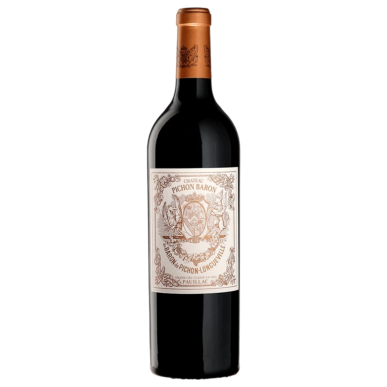 A bottle of 2022 Chateau Pichon Longuev. Baron 750ml Red Wine