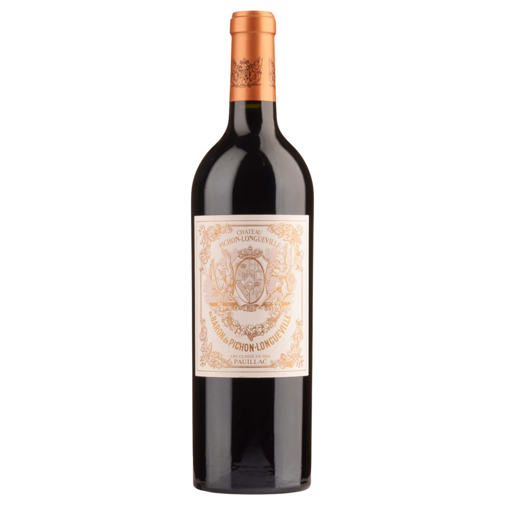 A bottle of 2022 Chateau Pichon Longuev. Baron 750ml Red Wine
