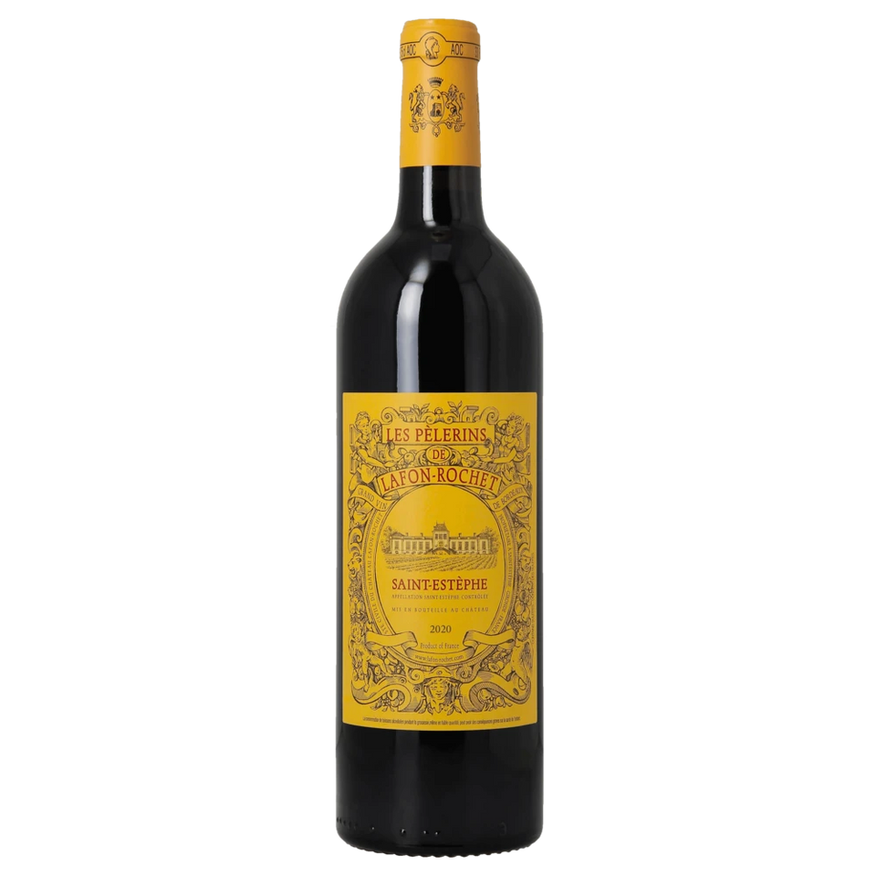 A bottle of 2020 Les Pelerins De Lafon Rochet 750ml Red Wine