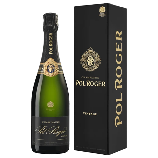 A bottle of 2018 Pol Roger Brut Vintage Gift Box 750ml Sparkling Wine