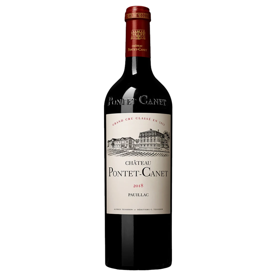 A bottle of 2018 Chateau Pontet Canet 12000ml Red Wine