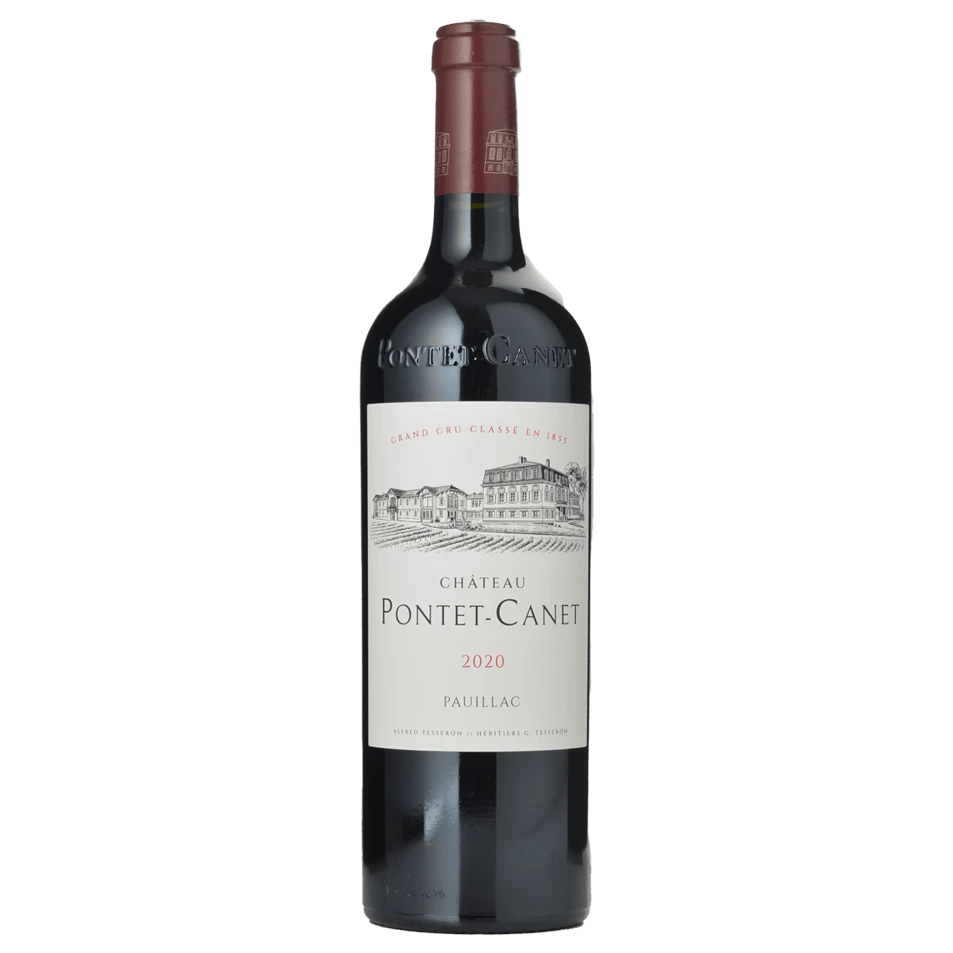 A bottle of 2020 Chateau Pontet Canet 6000ml Red Wine