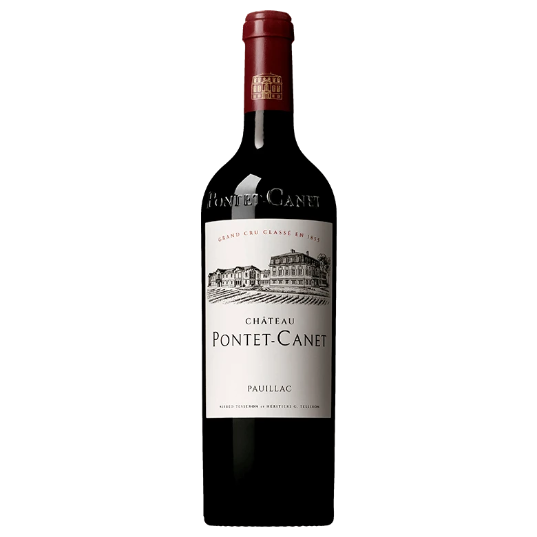 A bottle of 2022 Chateau Pontet Canet 750ml Red Wine