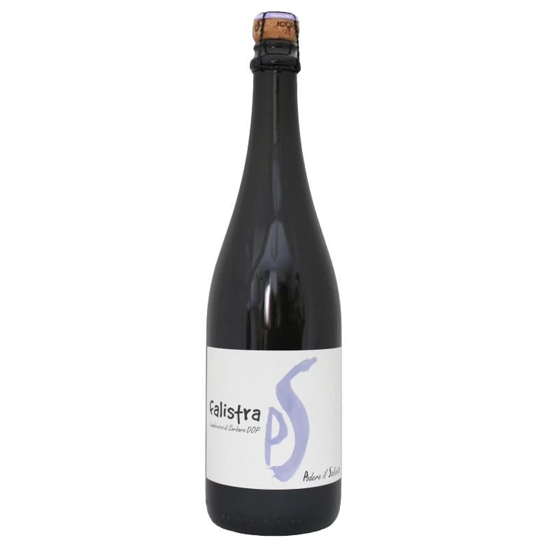 A bottle of Podere Il Saliceto Lambrusco di Sorbara Falistra Rosato DOP 2021 750ml Red Wine