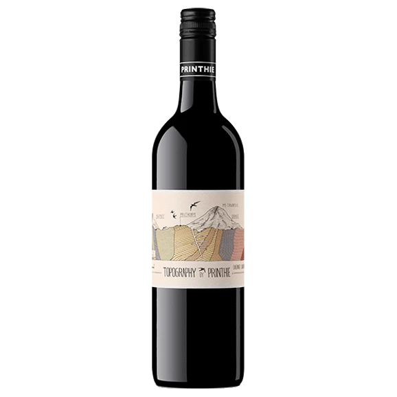 A bottle of 2023 Printhie Topography Cabernet Sauvignon 750ml Red Wine