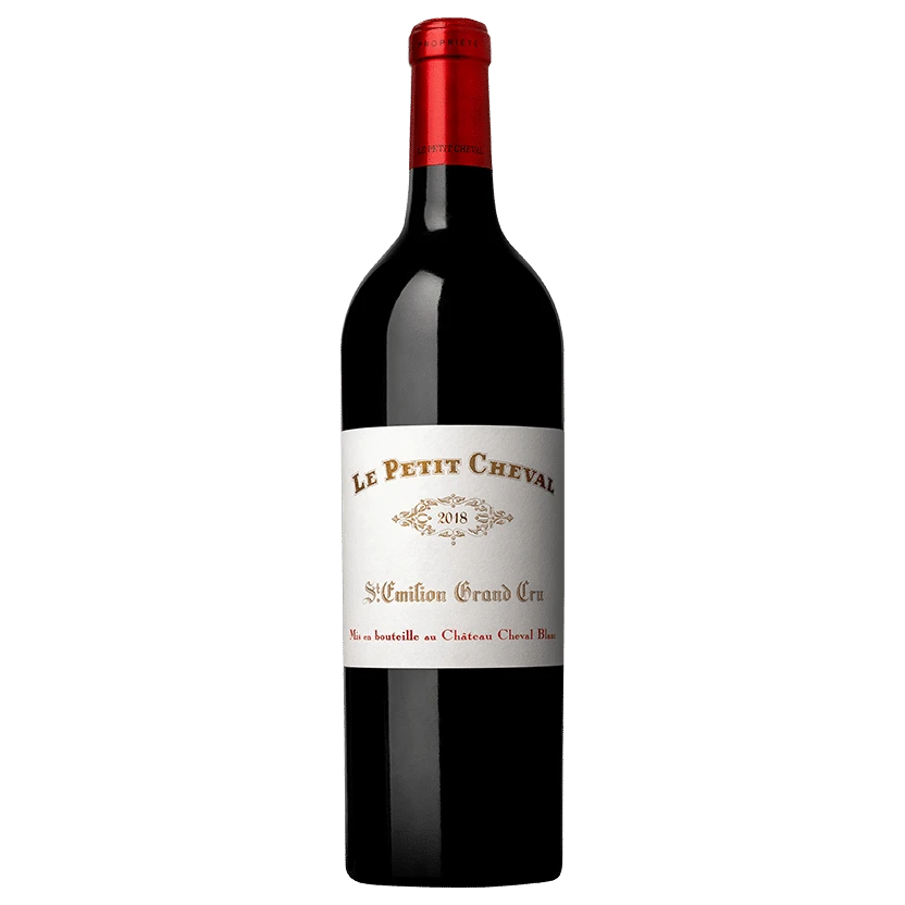 A bottle of 2018 Le Petit Cheval 6000ml Red Wine