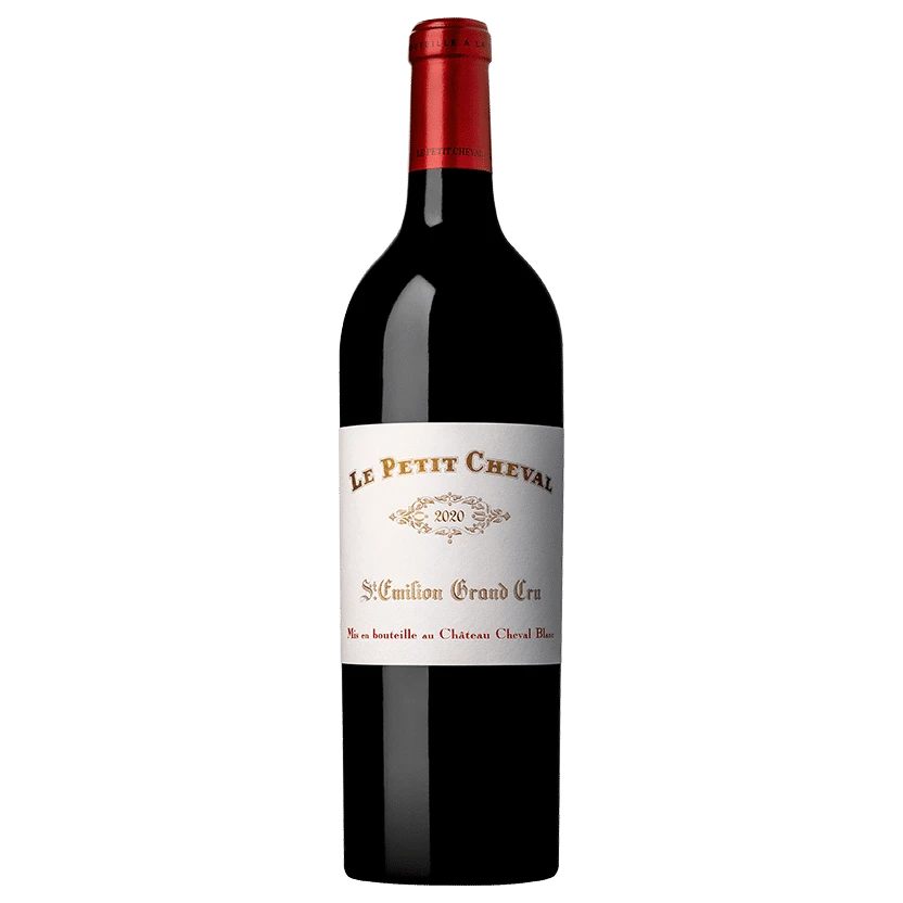 A bottle of 2020 Le Petit Cheval 6000ml Red Wine
