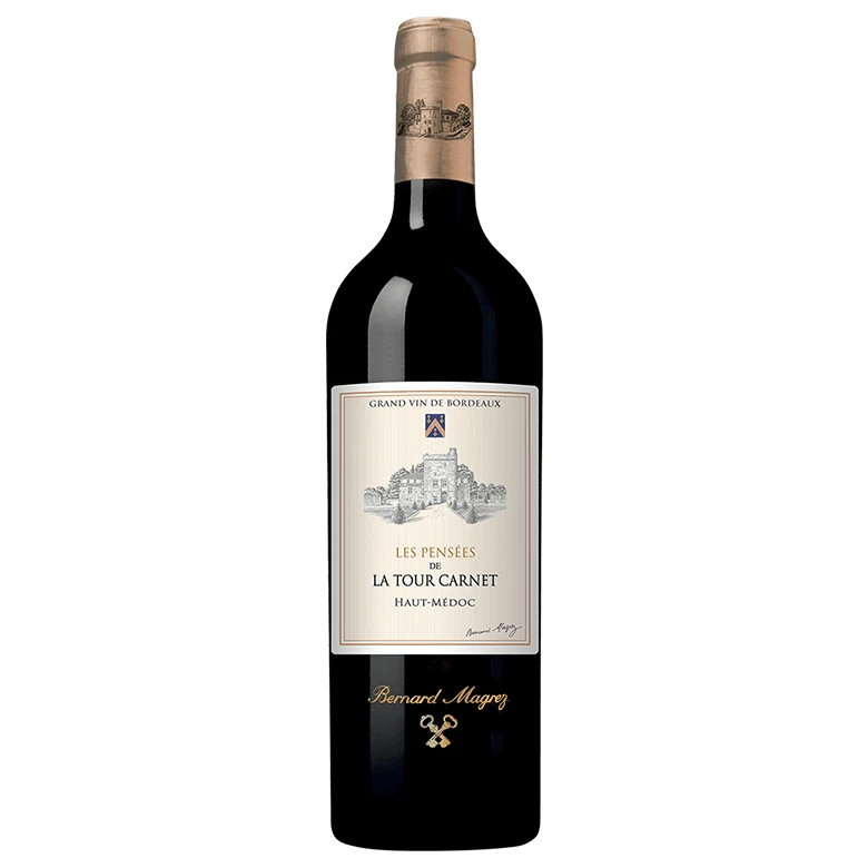 A bottle of 2015 Les Pensees De La Tour Carnet 750ml Red Wine