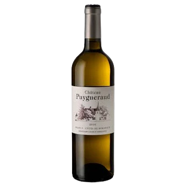 A bottle of 2017 Chateau Puygueraud Blanc 750ml White Wine