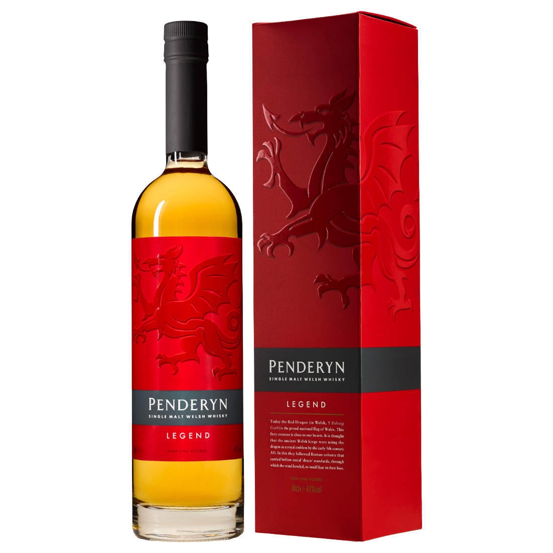 Penderyn Legend Single Malt Welsh Whisky 41% 700ml (ITM334168) single bottle shot