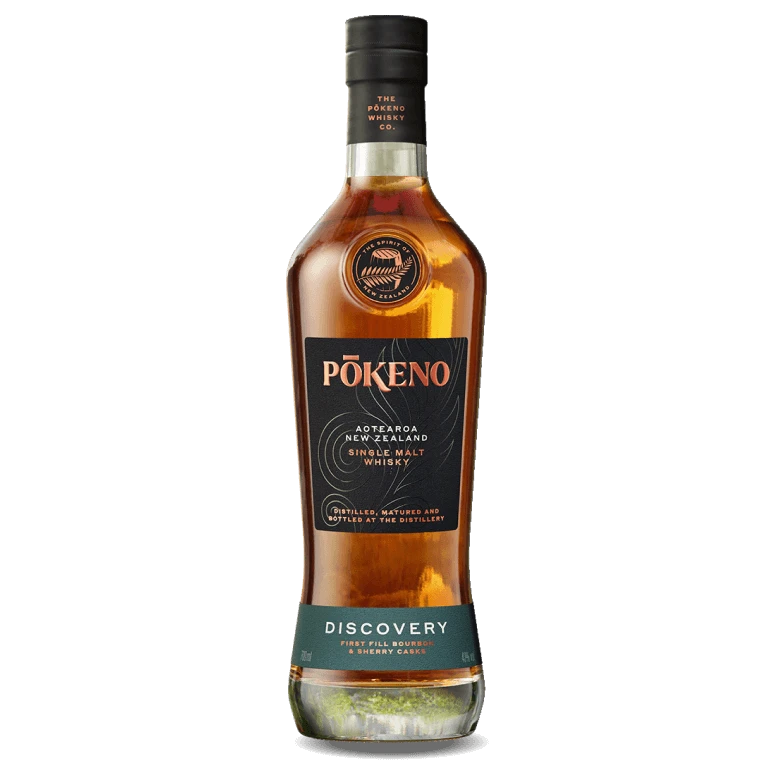A bottle of Pōkeno Discovery Whisky 43% 700ml