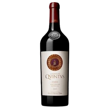 A bottle of 2021 Chateau Quintus 1500ml Red Wine