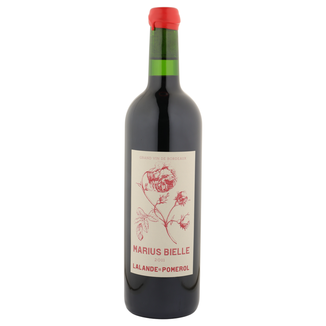 A bottle of 2011 Marius Bielle Lalande de Pomerol 750ml Red Wine