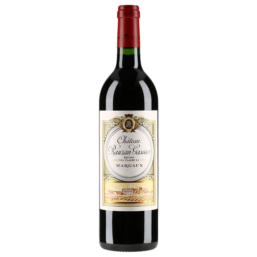 A bottle of 2022 Chateau Rauzan Gassies 750ml Red Wine