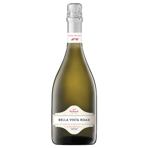 A bottle of NV Redbank Bella Vista Road Methode Traditionelle 750ml Sparkling Wine