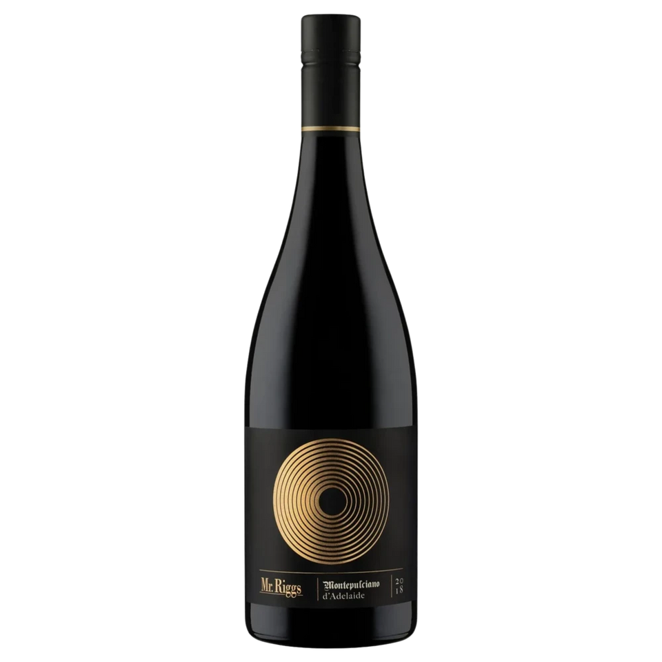 A bottle of Mr Riggs Montepulciano D'Adelaide 2023 750ml Red Wine
