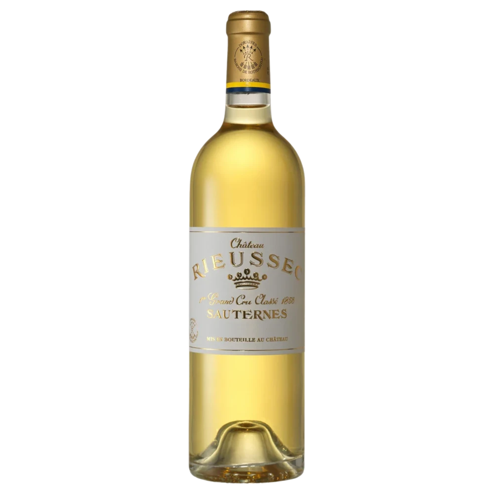 A bottle of 2020 Chateau Rieussec 750ml White Wine