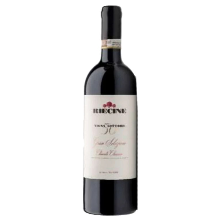 A bottle of Riecine Chianti Classico Gran Selezione Vigna Gittori DOCG 2019 750ml Red Wine