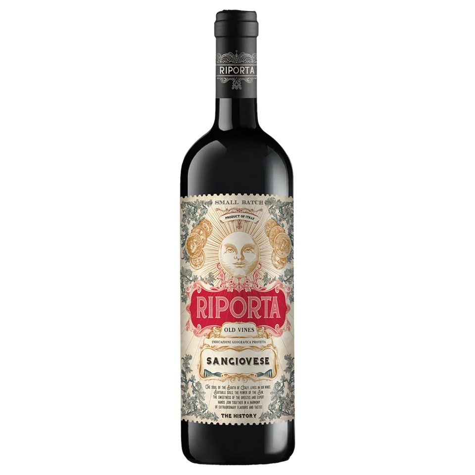 A bottle of Riporta Sangiovese IGP 2022 750ml Red Wine