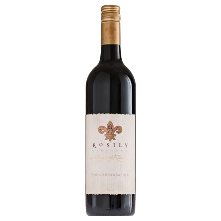 A bottle of 2023 Rosily Cartographer Cabernet Merlot 750ml Red Wine