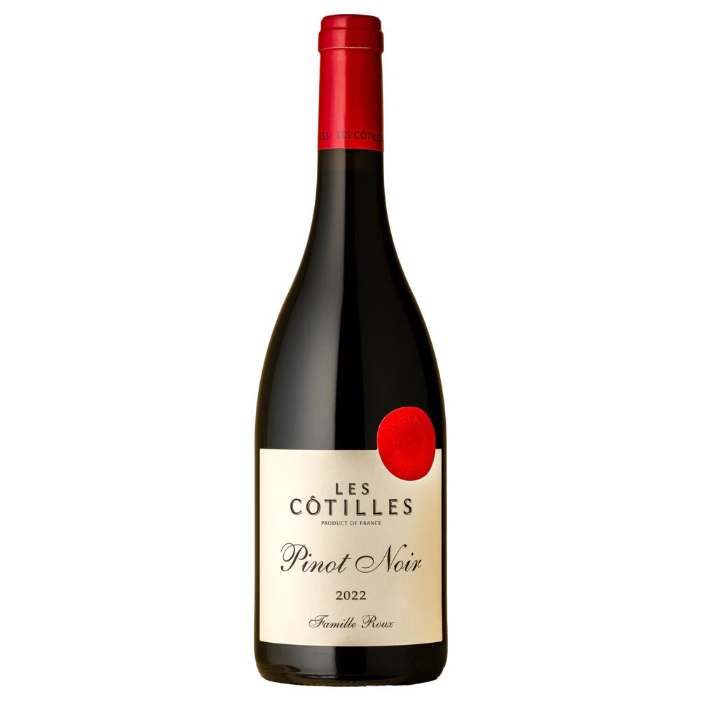 A bottle of 2023 Famille Roux Les Cotilles Pinot Noir 750ml Red Wine