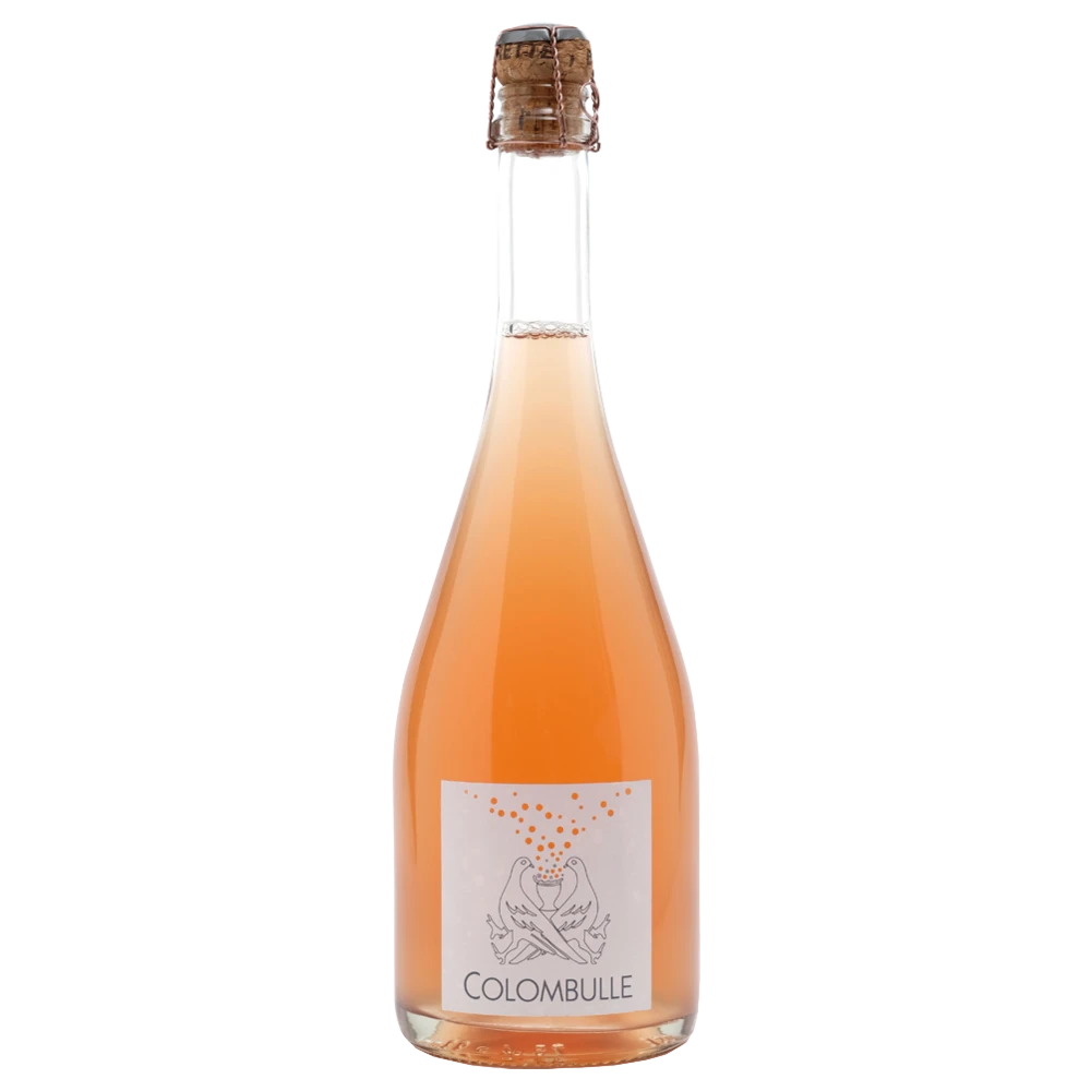 A bottle of 2022 La Colombiere Vin de France 'Colombulle' Pet Nat rosé 750ml Red Wine