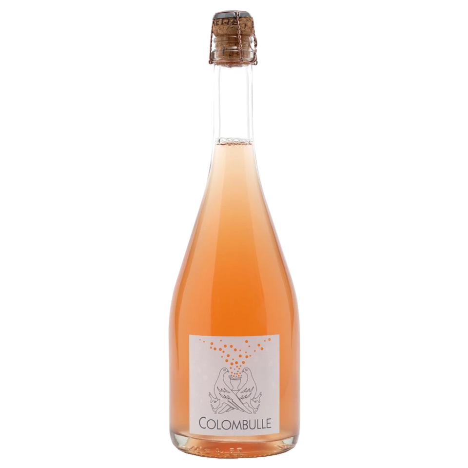 A bottle of 2022 La Colombiere Vin de France 'Colombulle' Pet Nat rosé 750ml Red Wine