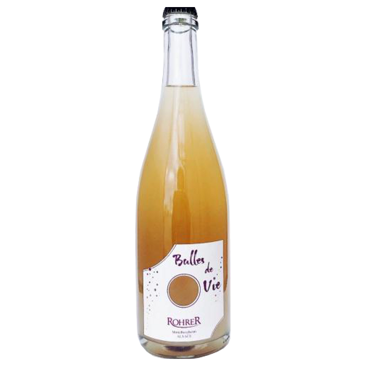 A bottle of Domaine Rohrer Vin de France 'Bulles de vie' Pet-Nat 2021 750ml White Wine