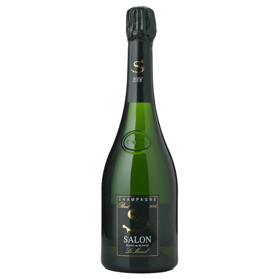 A bottle of 2006 SALON Le Mesnil Blanc de Blancs Champagne 750ml Sparkling Wine