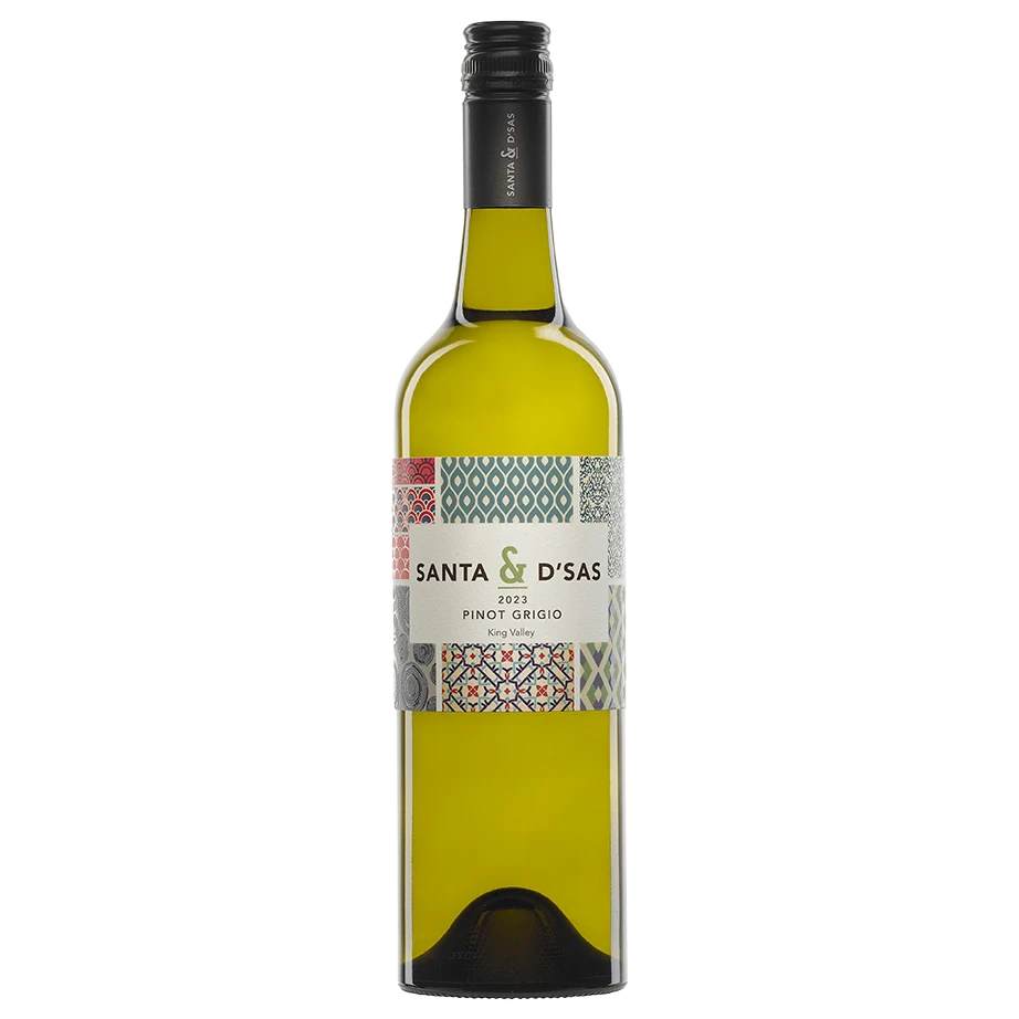 A bottle of 2024 Santa & D'Sas Pinot Grigio 750ml White Wine