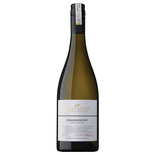 A bottle of 2024 Saint Clair Omaka Reserve Chardonnay Australia 750ml White Wine