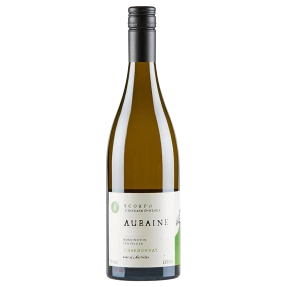 A bottle of 2023 Scorpo Aubaine Chardonnay Mornington Peninsula 750ml White Wine