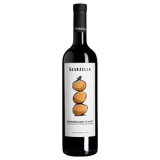 A bottle of 2022 Grignolino d'Asti doc 750ml Red Wine