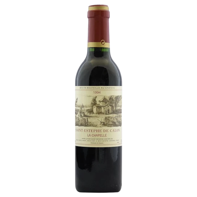 A bottle of 1994 Le Saint Estephe De Calon La Chapelle 375ml Red Wine